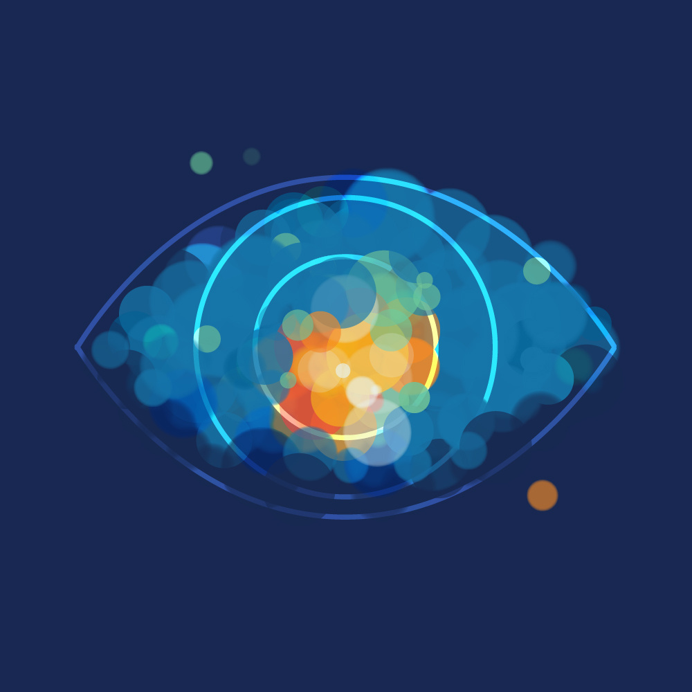 Ophthamology Icon - Navy